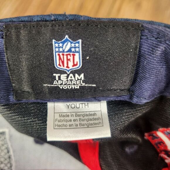 New England Patriots Youth Hat Cap Snapback Blue Red Team Apparel NFL Sport Logo - Picture 10 of 11